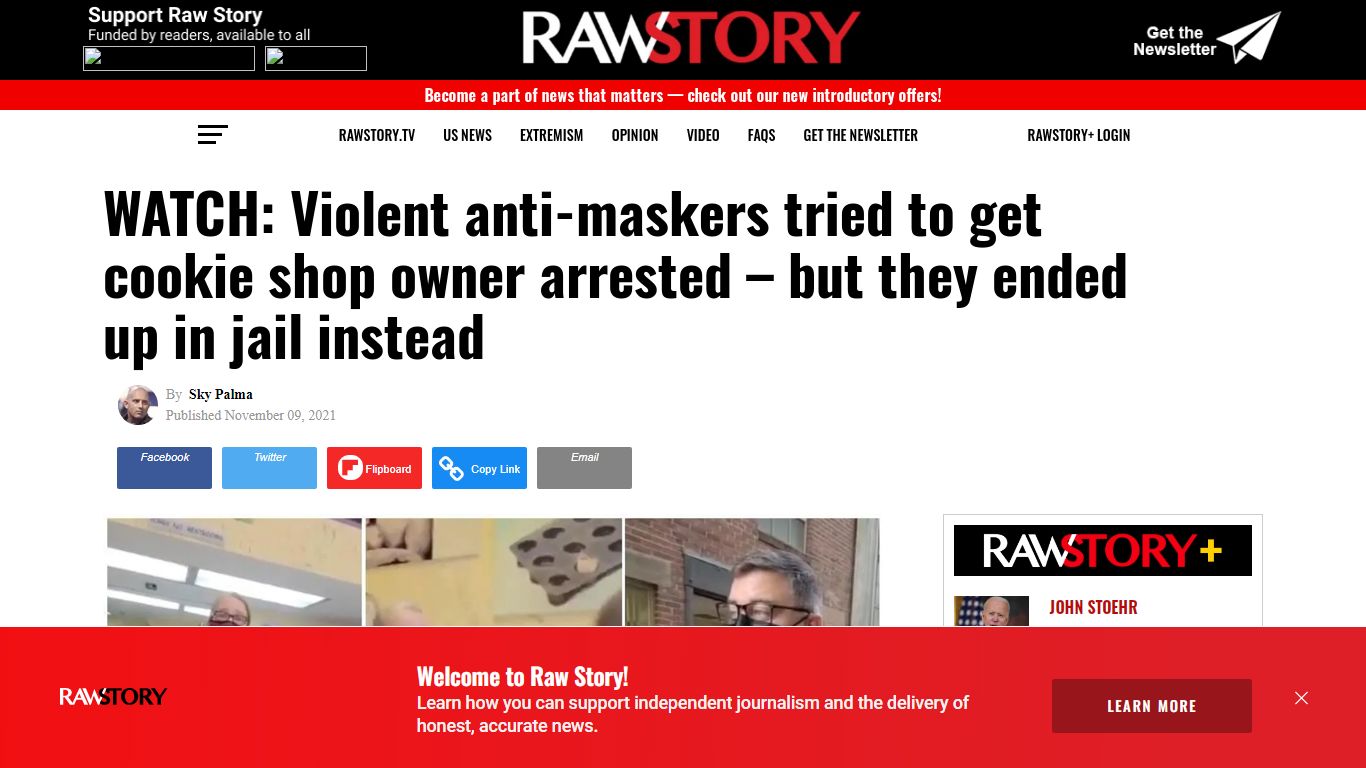 WATCH: Violent anti-maskers tried to get cookie shop owner arrested ...