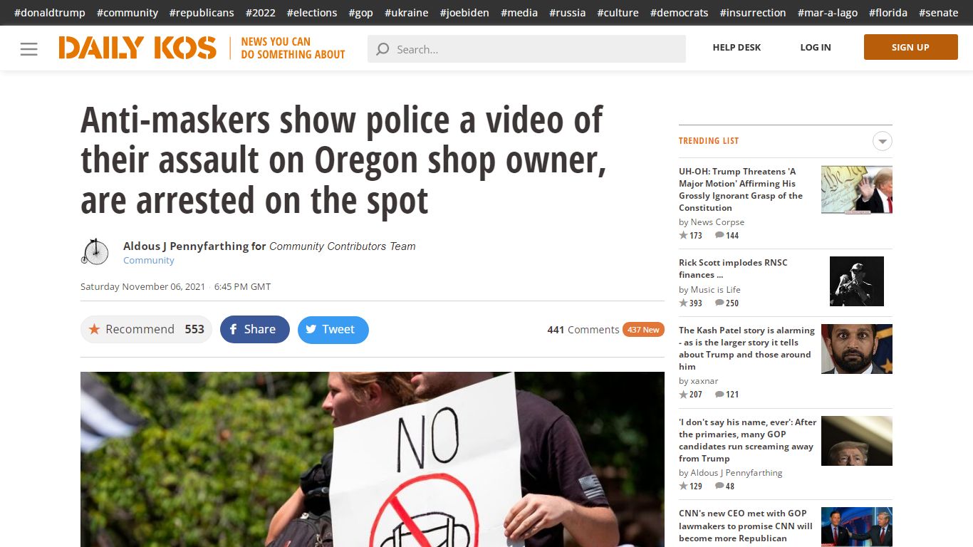 Anti-maskers show police a video of their assault on Oregon shop owner ...